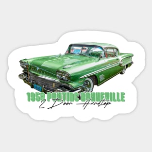 1958 Pontiac Bonneville 2 Door Hardtop Sticker